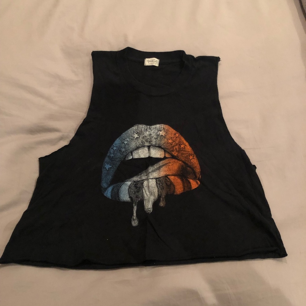 Brandy Melville Rocker Crop Top